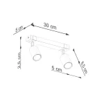 Ceiling lamp FAGER 2 black