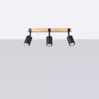 Ceiling lamp FAGER 3 black