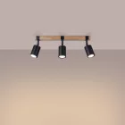 Ceiling lamp FAGER 3 black