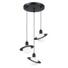 Pendant lamp HYPERION 3P black