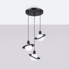 Pendant lamp HYPERION 3P black