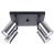Ceiling lamp WINX 4 black/chrome