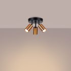 Ceiling lamp WINX 3P black/cooper