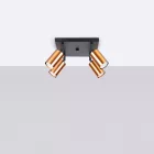 Ceiling lamp WINX 4 black/cooper