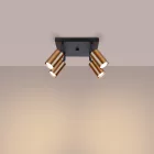 Ceiling lamp WINX 4 black/cooper