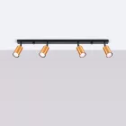 Ceiling lamp WINX 4L black/cooper