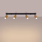 Ceiling lamp WINX 4L black/cooper