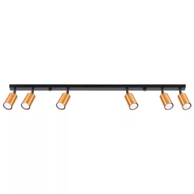 Ceiling lamp WINX 6L black/cooper