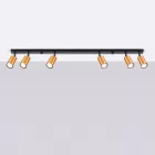 Ceiling lamp WINX 6L black/cooper