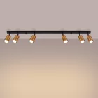 Ceiling lamp WINX 6L black/cooper