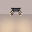 Ceiling lamp WINX 4 black/gold