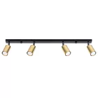 Ceiling lamp WINX 4L black/gold