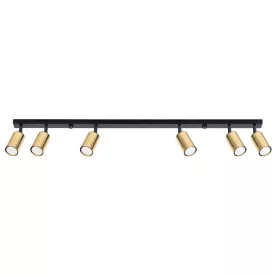 Ceiling lamp WINX 6L black/gold