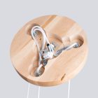 Pendant lamp PEKKA 3P white/natural wood