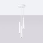 Pendant lamp PRYSM 3P white