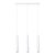 Pendant lamp PRYSM 3L white