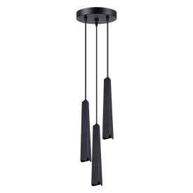 Pendant lamp PRYSM 3P black