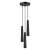 Pendant lamp PRYSM 3P black