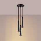 Pendant lamp PRYSM 3P black