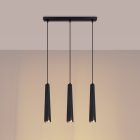 Pendant lamp PRYSM 3L black