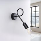 Wall lamp LOOP black