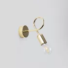 Wall lamp LOOP glossy gold