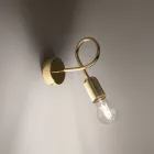 Wall lamp LOOP glossy gold