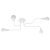 Chandelier VECTOR 4 white