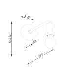 Wall lamp NORAH black