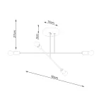 Chandelier NORAH 4 black