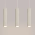 Függőlámpa KARBON 3xGU10/10W/230V krémszínű