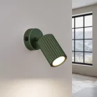Fali lámpa KARBON olívazöld kapcsolóval