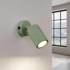 Fali lámpa KARBON zsályaszín kapcsolóval