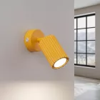 Fali lámpa KARBON sárga kapcsolóval