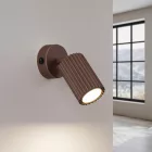 Fali lámpa KARBON barna kapcsolóval