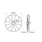 Wall lamp / Ceiling lamp ESKOLA 70 black