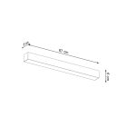 Ceiling lamp PINNE 67 white