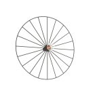 Wall lamp / Ceiling lamp SIRKEL 45 black