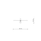 Wall lamp / Ceiling lamp SIRKEL 45 black