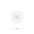 Wall lamp / Ceiling lamp SIRKEL 45 black