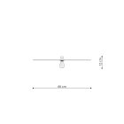 Wall lamp / Ceiling lamp SIRKEL 60 black