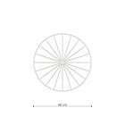 Wall lamp / Ceiling lamp SIRKEL 60 black